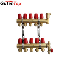 Lb Guten top 5 way Pex Manifold bronze Radiante Floor Heating Set tambor de nocaute de água